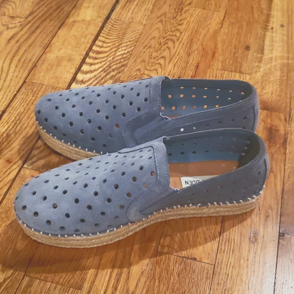 Steve Madden perforated espadrille shoes